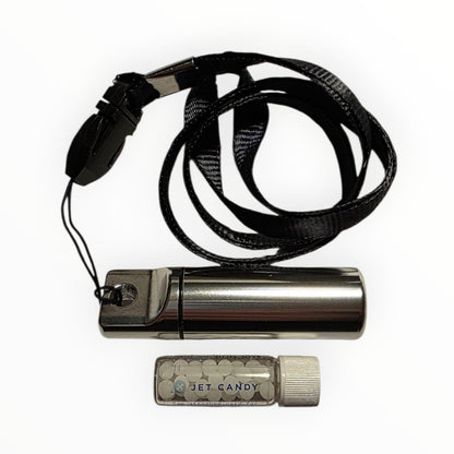 Pill holder AND Jet Candy MINI jet lag remedy combo