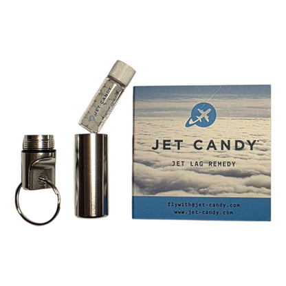 Jet Candy jet lag remedy alloy pill holder